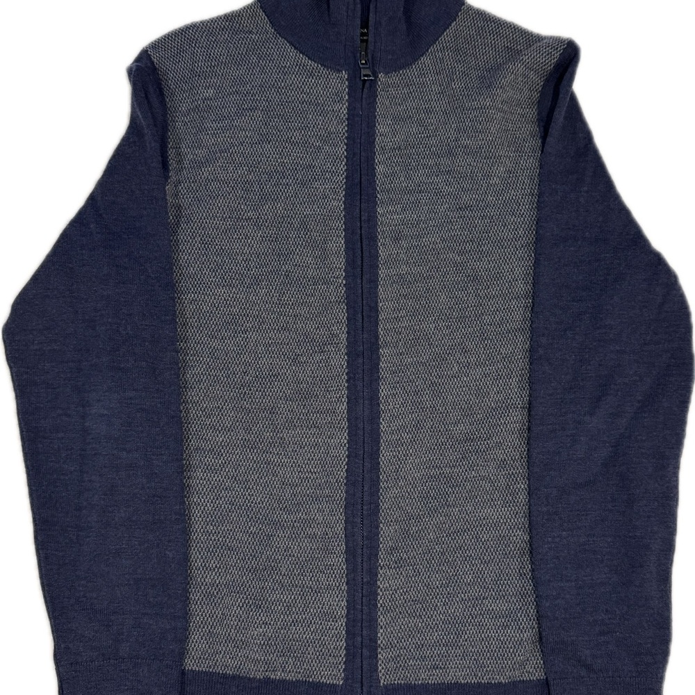Banana Republic Men's 100% Merino Wool Full-Zip Sweater Medium
